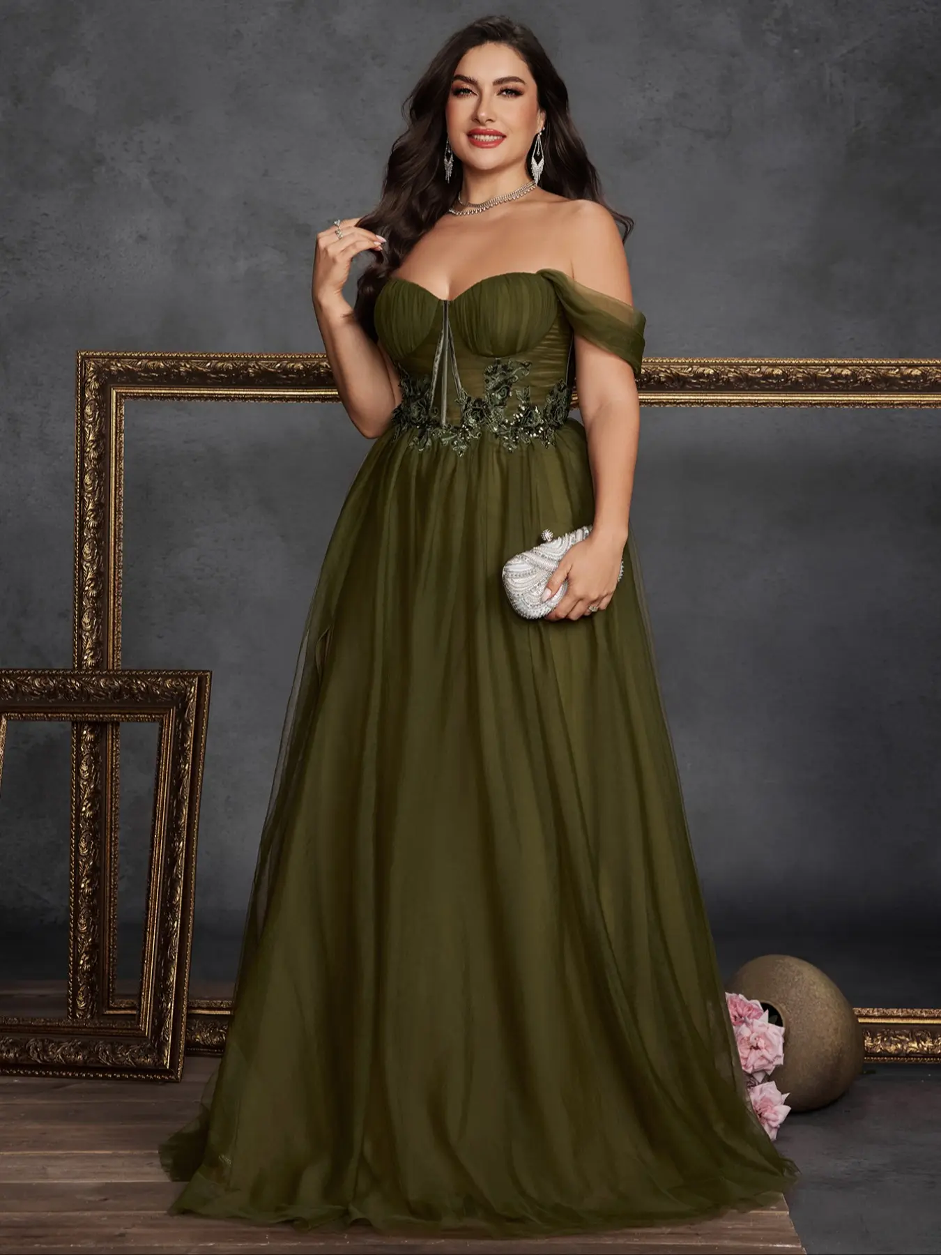 plus size summer formal dresses Plus Size Off Shoulder Summer Dress: Elegant High Waist White Dress for Women