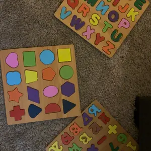 3D Colorful Alphabet Number Puzzle, Montessori Wooden Educational Toy, Math Shape Recognition Game for Kids, Halloween DIY Gift Idea, Montessori Puzzles Gift