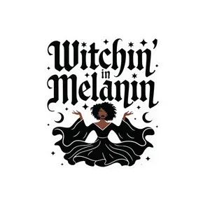 Witchin’ in Melanin | gifts for black girls | melanin sticker Kiss-Cut Vinyl Decals Decor Decorative