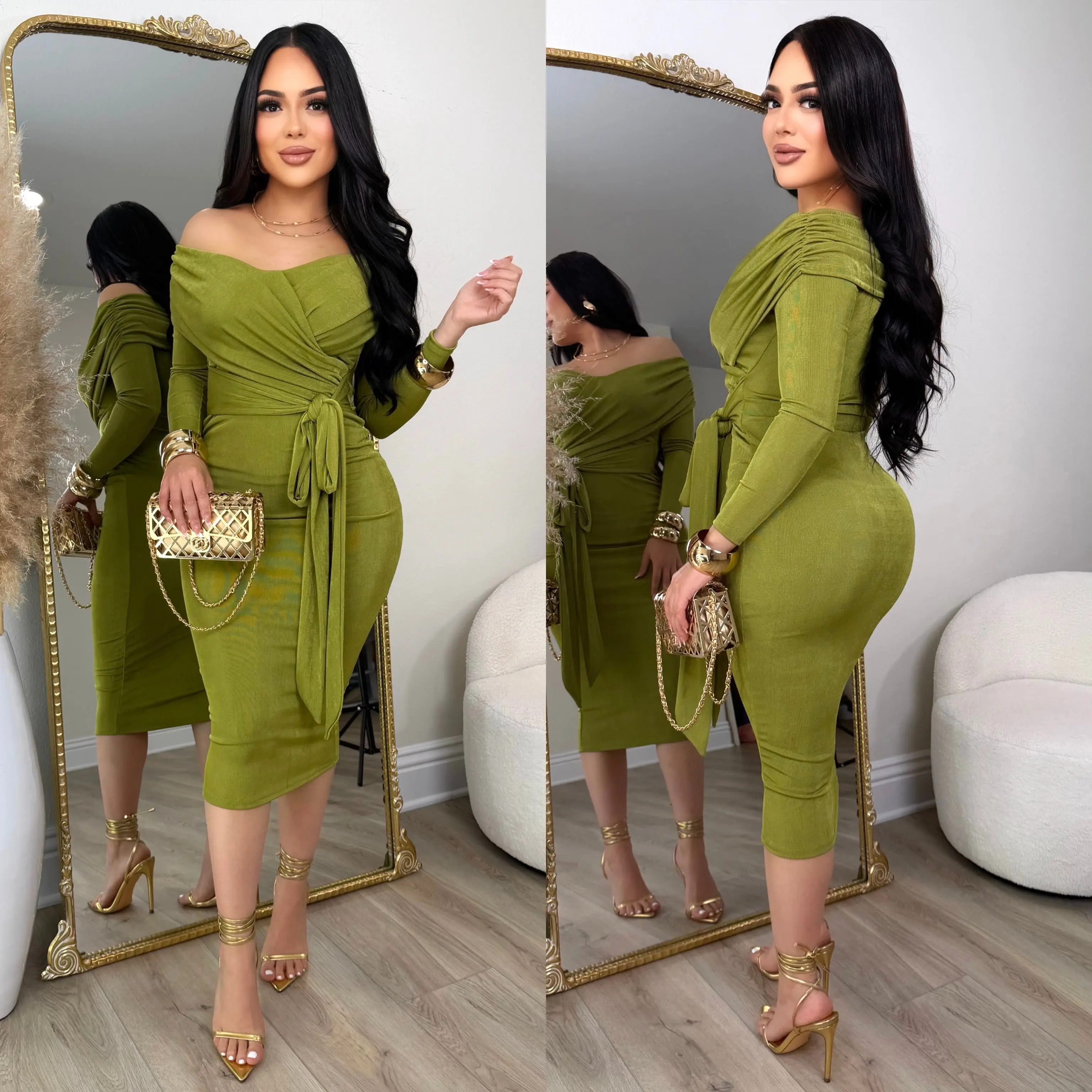 hannah official dress green - TikTok Shop hannah official dress green - TikTok Shop