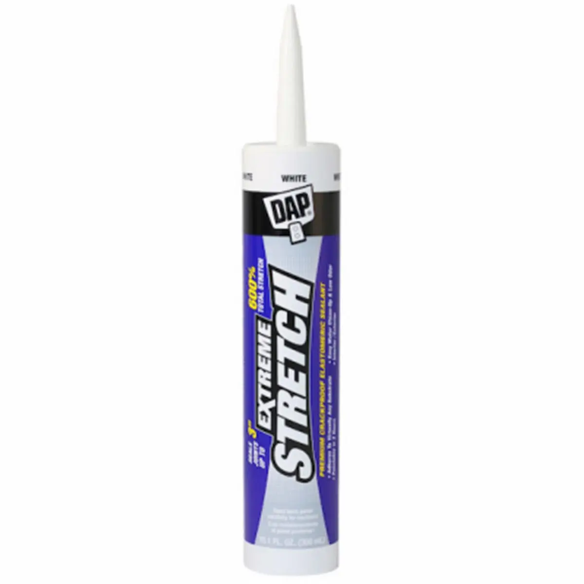 DAP Premium Urethanized Sealant, 10.1oz White, Water-Resistant, Easy to Apply, Extreme Stretch, Low Odor, Interior/Exterior Use for Countertop Sealing, Siding Sealing
