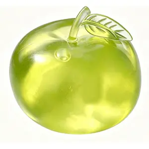 Apple Squishy, Slow Rising Stress Relief, 2026 New Realistic Green Apple Shaped Squeezes Balls, Soft Cute Fruit Anxiety Relief for Office Home Travel (Green)