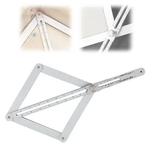 High-End Stainless Steel Protractor with Scale, Precision Angle Finder for Woodworking, Ideal for Miter Saw and Corner Measurement