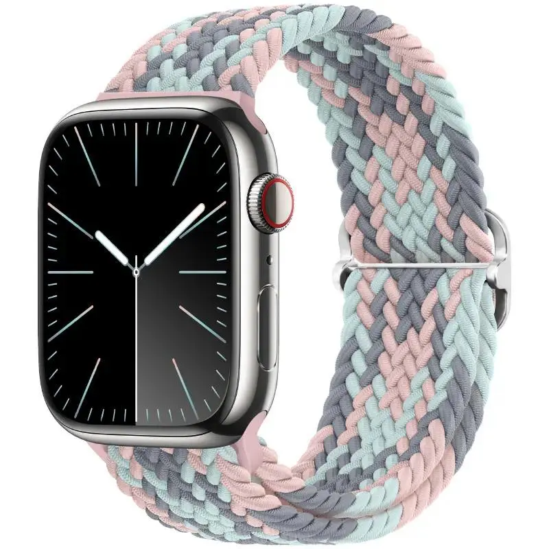 Rainbow Elastic Braided Watch Band Compatible with Samsung Galaxy Watch, Adjustable Nylon Woven Strap with Slider Buckle for 18mm / 20mm Smartwatches, Soft Breathable Lightweight Sport Wristband for Daily Wear, Fitness & Casual Use Rainbow Elastic Braided Watch Band Compatible with Samsung Galaxy Watch, Adjustable Nylon Woven Strap with Slider Buckle for 18mm / 20mm Smartwatches, Soft Breathable Lightweight Sport Wristband for Daily Wear, Fitness & Casual Use