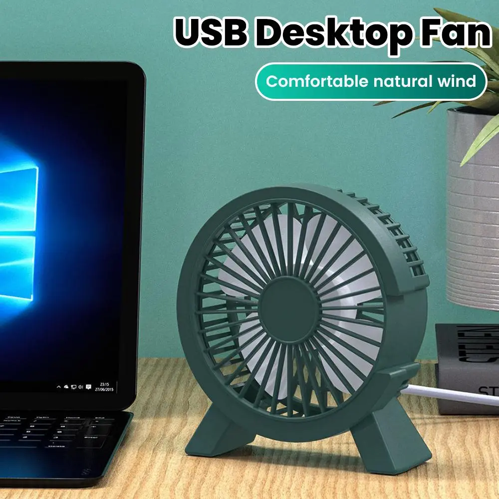 Mini USB Rechargeable Table Fan Portable
