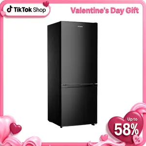 Upstreman mini fridges 7.1 Cu.Ft Energy-efficient Bottom Freezer Refrigerator with Adjustable Thermostat & Double Door Design for Apartment Kitchen Dorm BM71