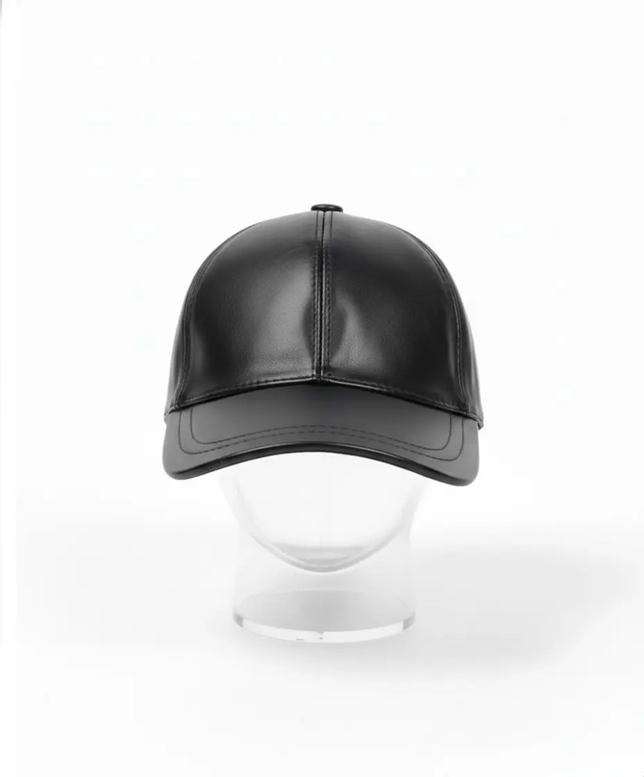 Genuine Leather Cap Unisex Classic Style American Baseball  display picture 1