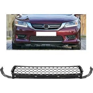 HECASA Front Bumper Lower Grille Compatible with 2013-2015 Honda Accord 71103T2AA00, HO1036114 Grill Plastic (PP) Black