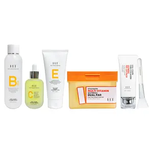 ELT Vita-Youth 5-Step Radiance Set - Vitamin Toner, Serum, Cleansing Foam, Dual Pads, & Collagen Peel-Off Pack