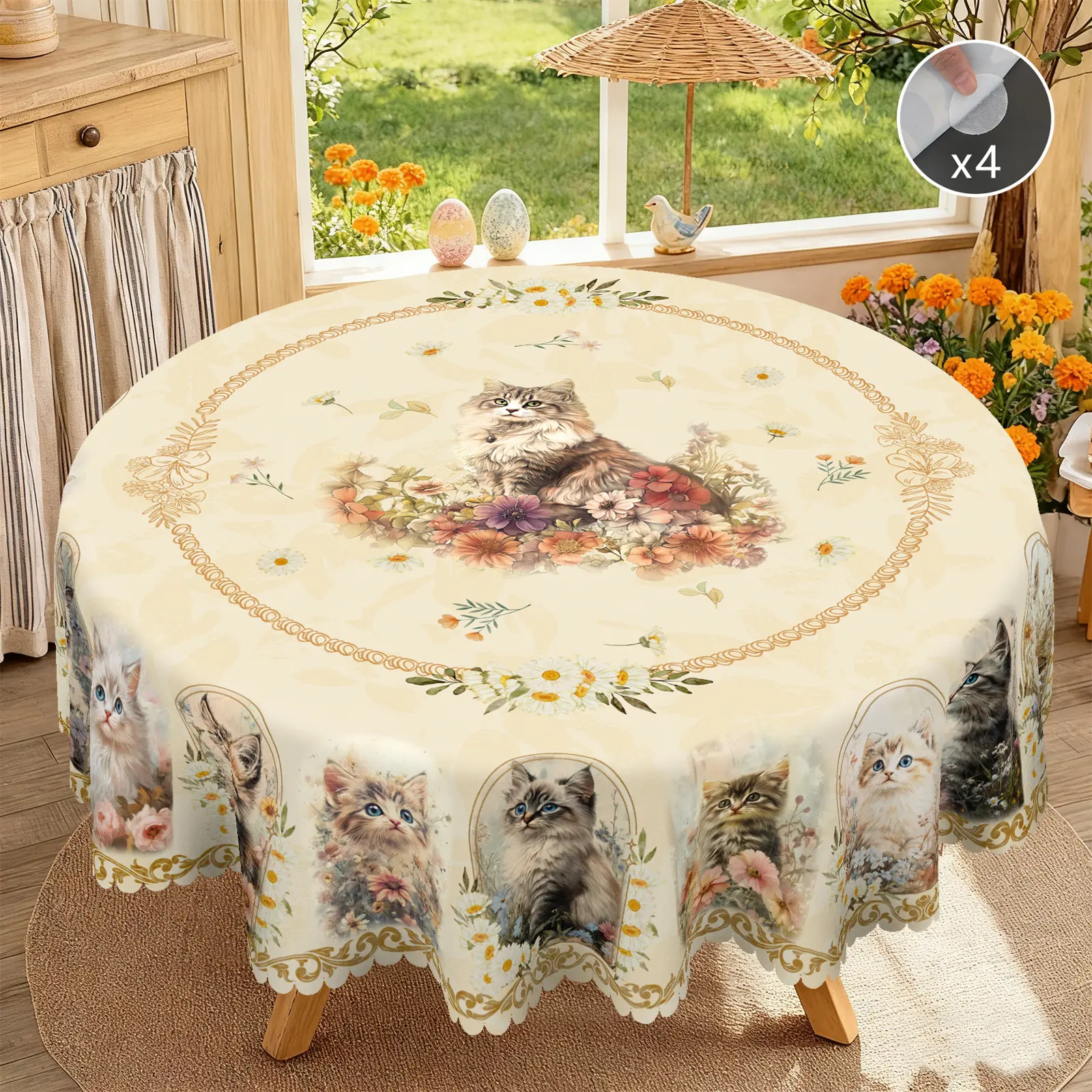 Summer sale deals: MUGORN modern printed tablecloths; spring/autumn country-style floral tablecloths; Christmas party outdoor decorations; kitchen accessories; luxurious, elegant marble floral home decor gifts