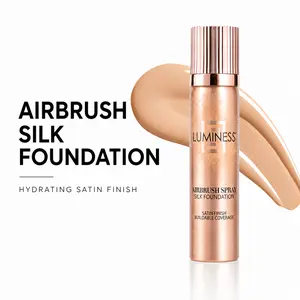 Luminess Airbrush Spray Silk Foundation – Easy-Apply Silk Formula with Hyaluronic Acid – Hydrating, Anti-Aging Makeup for Flawless, Long-Lasting Radiant Coverage