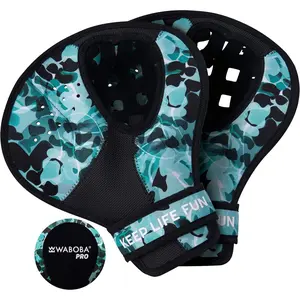 Catch Water Gloves Pro Water Bouncing Ball Set - for Beach Games & Swimming Pool Toys – 2 Baseball Style Mitts for Catching Water Balls – One Size Ambidextrous Design, Black