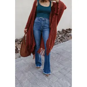 Open Bohemian Ruana Cardigan