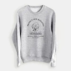 Protect The Manatees - Defend Their Waters - Knit Sweatshirt