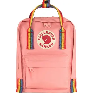 Fjällräven Kånken Rainbow Mini Backpack 7L Women's One Size Spruce Pink/Rainbow