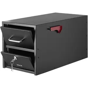 VEVOR Post Mount Mailbox, Anti - Pry Anti - Theft Mailboxes for Outside, Heavy Duty Lockable Mail Box with Magnetic Door, Weather - Resistant Metal Post Box for House Outside 21.06x 10.63x 11.22 inVEVOR Super Brand Day