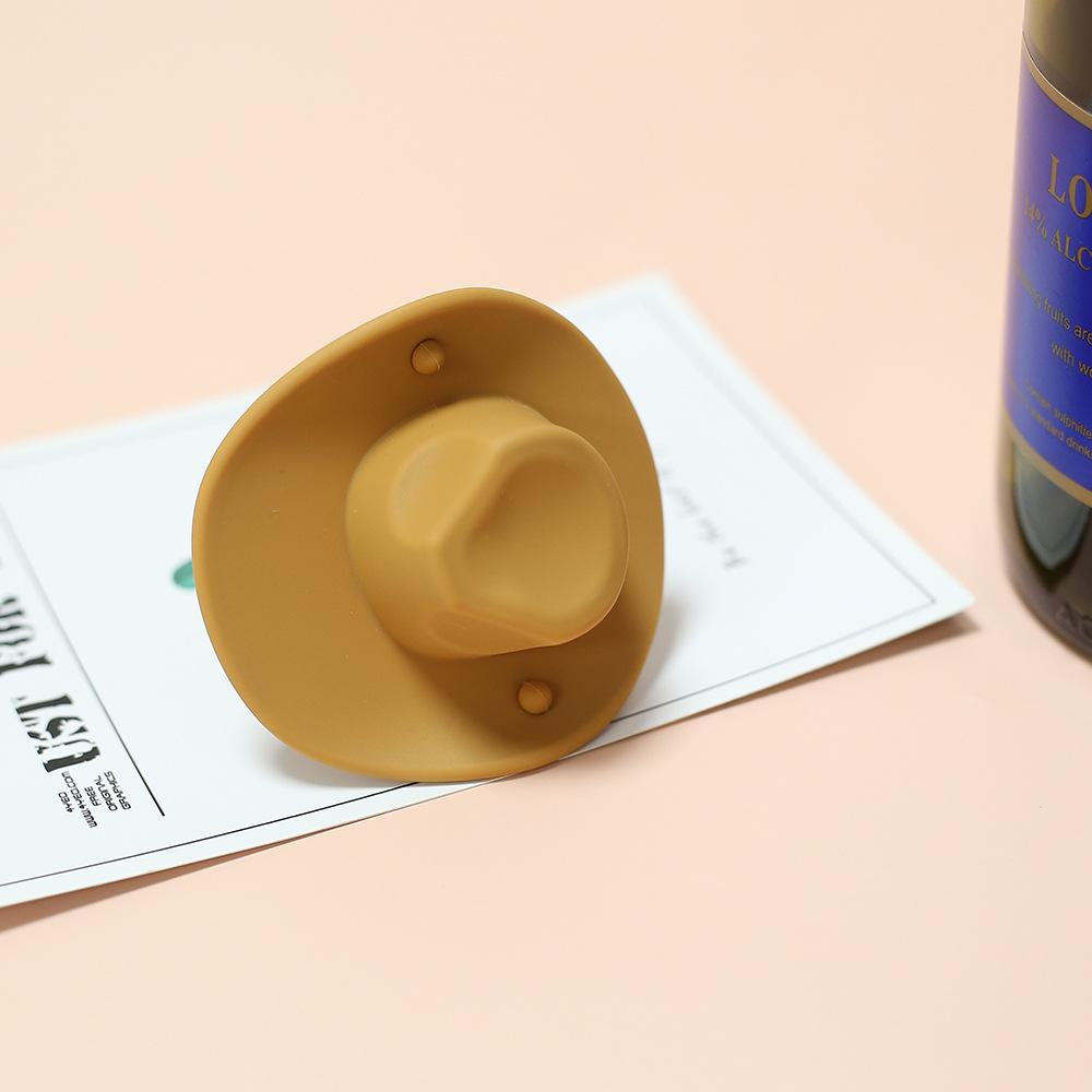 Silicone Stopper For Red Wine Western Cowboy Hat Creative