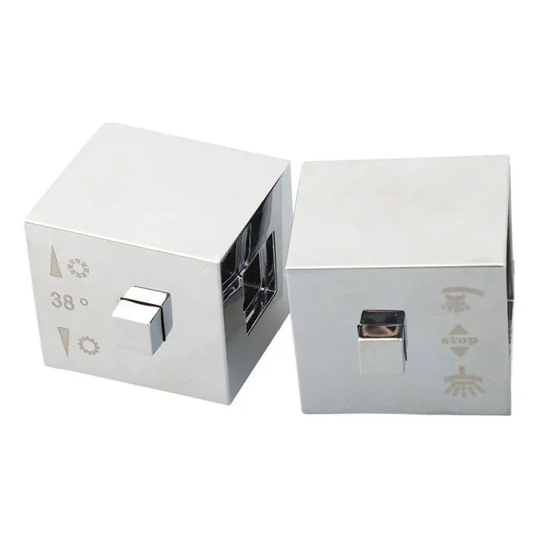 1Pair Square Shower Temperature Control Handle Knob Thermostatic Handle Brushes Bathroom Cleaning Tools Home Improvement