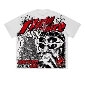 Fly By Choice Graphic Printed Hip Hop Oversized T-Shirt Men Women Boxy Fit