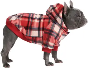 Spark Paws Plaid Dog Hoodies - Premium Quality, Buttery Soft, Superior Comfort and Fit, Calming Fleece Interior, Suitable for All Breeds