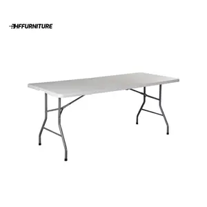 New 2024  Costway 6' Folding Table Portable Plastic Indoor Outdoor Picnic Party Dining Camp Tables Cloakroom Decor