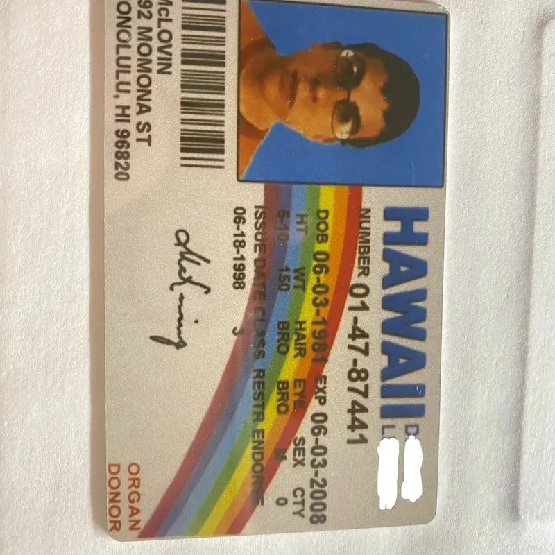 Metal Mclovin Identification Card, 26-Gauge Metal, Water-Resistant, 3.4x2.1 Inches