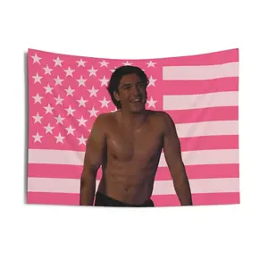 Garrett Graham Tapestry, Pink American Flag, Off Campus