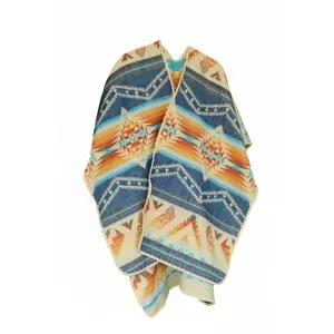 Sunset– Handmade & Reversible Poncho for Men and Women