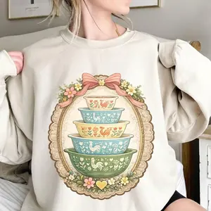 Vintage Pyrex Sweatshirt, Thrifting Shirt, Seersucker Shirts