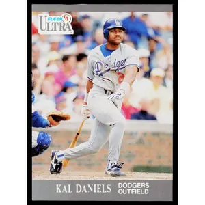 Kal Daniels 1991 Ultra #160 Los Angeles Dodgers