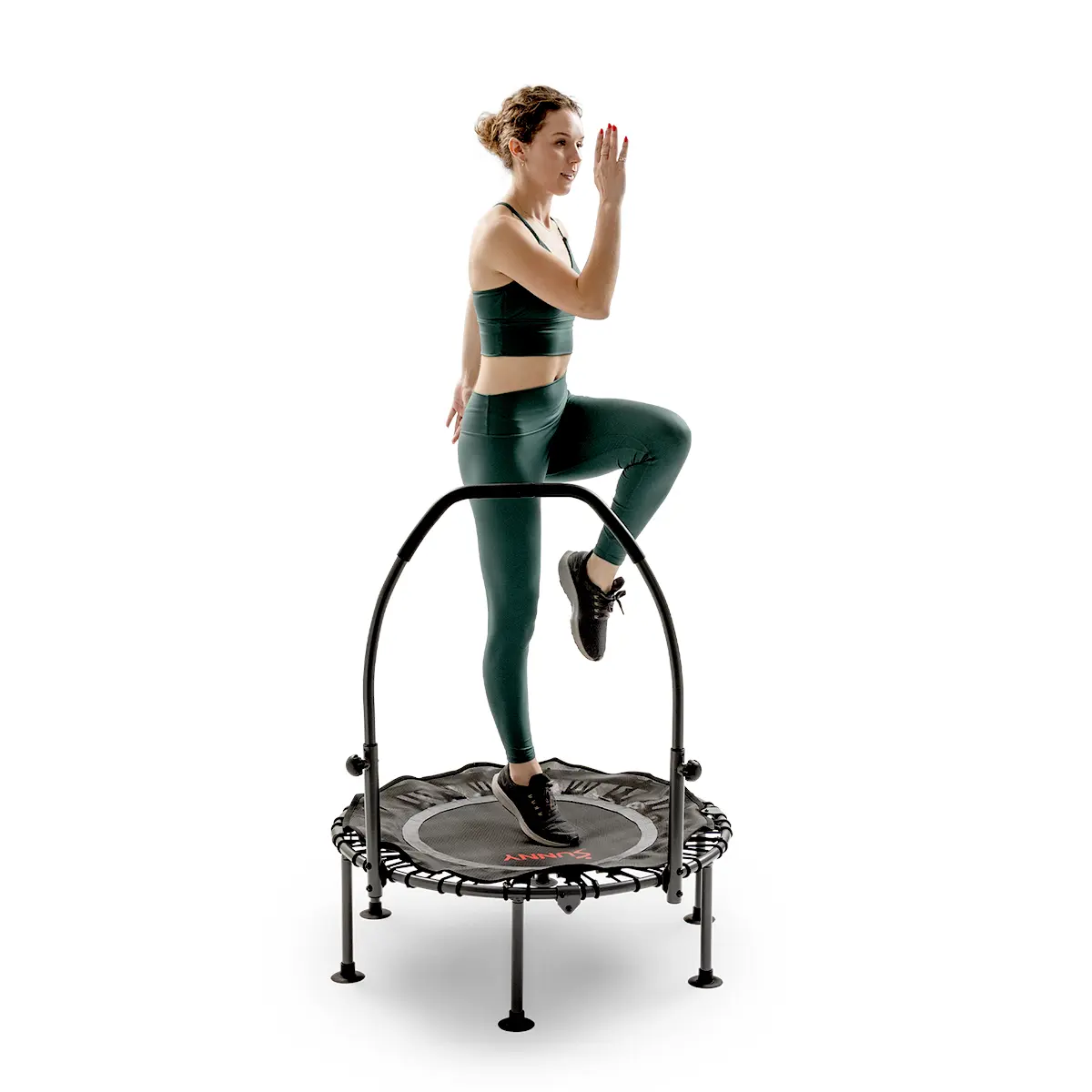 SUNNY & HEALTH FITNESS Active Fitness Trampoline with Adjustable Handlebar