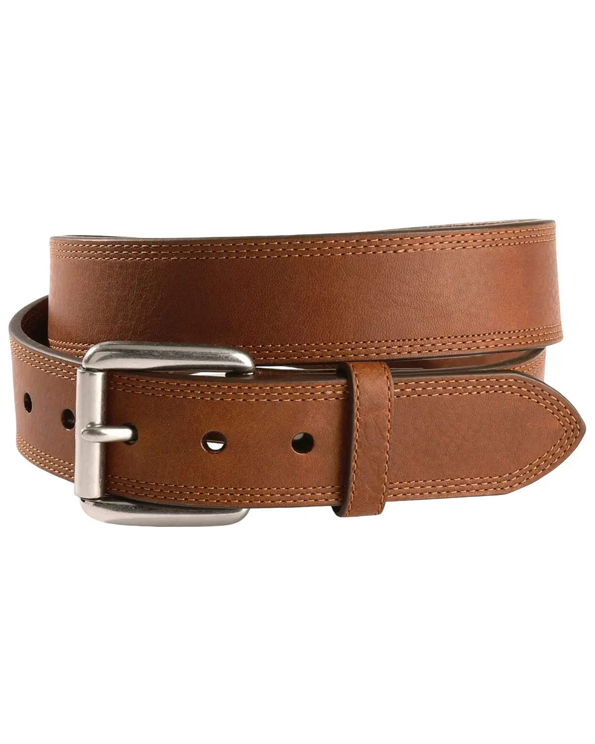 Ariat Men's Triple Stitched Leather Belt Reg And Big - A10004632 Ariat Men's Triple Stitched Leather Belt Reg And Big - A10004632