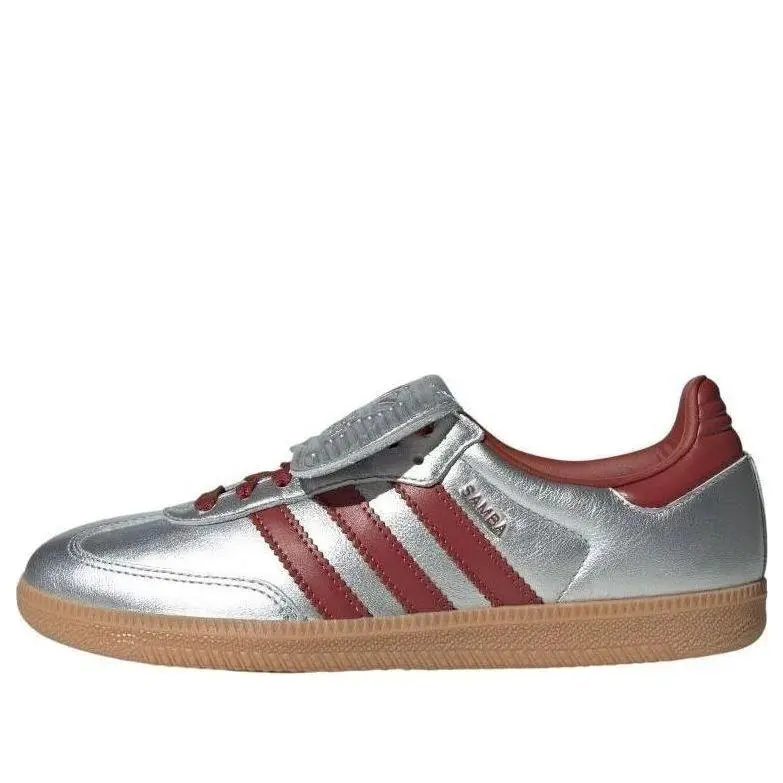Adidas Samba LT Silver Metallic Ruby Gum (Women's) JH5707 New