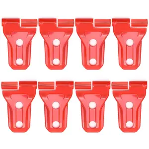 8 Pcs Door Hinge Cover Trim Exterior Accessories, Red Door Hinge Cover Decoration, Replacement for Jeep Wrangler JL JLU Sport Rubicon Unlimited Gladiator JT 2/4 Door 2018-2023, Red