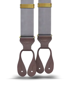 Grey Silk Suspenders
