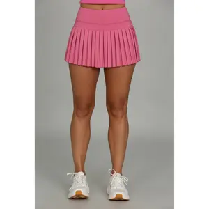 Magenta Pleated Tennis Skirt