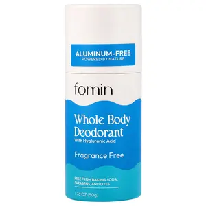 fomin Whole Body Deodorant, Aluminum-Free, Fragrance Free, 1.76 oz (50 g)