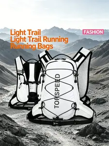 Lightweight Multi-Functional Trail Running Backpack Vest, Breathable Mesh, Reflective Strips, Water Bag Compatible, Ideal for Camping, Hiking, Cycling, Running
