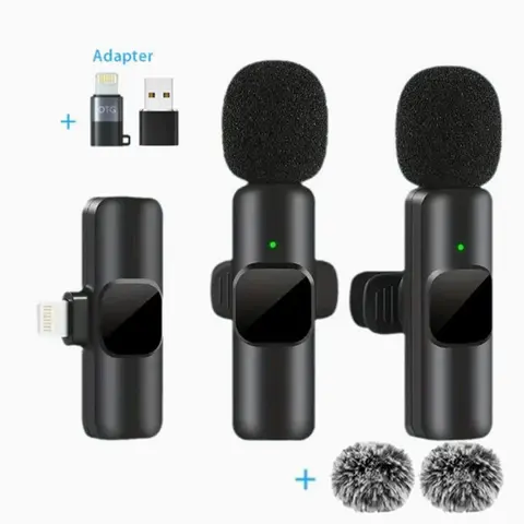 Professional Wireless Lapel Microphone - USB Rechargeable, Plug-and-Play, C-Interface Compact Vlogging Equipment with ABS, Windows Compatibility for iPhone 15 Pro Max, Smartphone, Camera Video Recording - Phone Audio Accessory, Gift for Mums