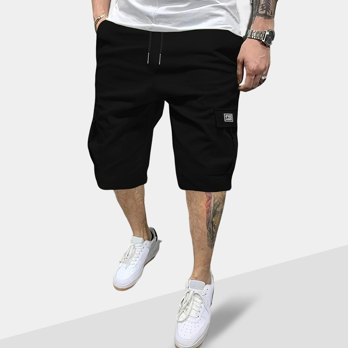Summervibes-Men’s Summer Cargo Shorts – “Fashion” Label, Multiple Pockets, Utility Work Bottoms, Lightweight Breathable Casual Hiking Shorts, Outdoor Army-Style Combat Shorts, Loose Fit for Everyday Wear,summervibes