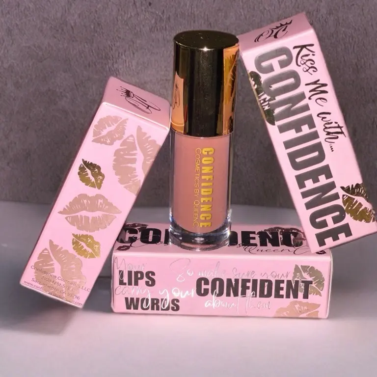 Confidence "Cocoa Glaze" High Shine Lip Gloss - Translucent Nude Color, Non-Sticky, Long Lasting, Makeup for Lips - Lipstick Glossy