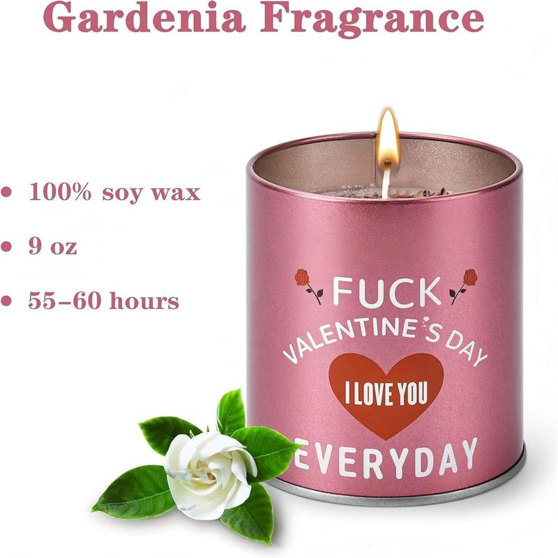 Valentines Day Gifts for Her Birthday - Galentines Gifts for Women Wife Girlfriend Girls Friend Romantic Naughty Gift for Her Tin Soy Candles Unique Ideas 9Oz Scented Candles Hoxyan