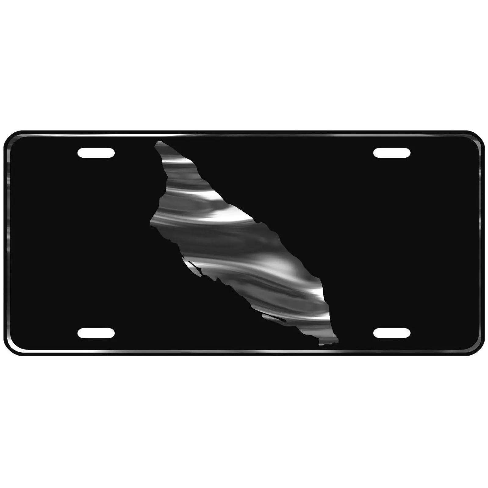 CustoMonsterDesigns Aruba Map Heavy Duty Aluminum License Plate
