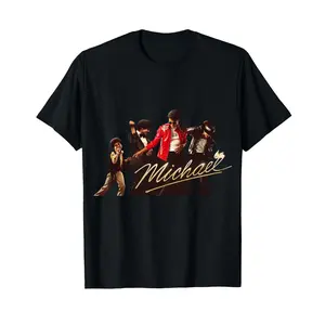 Michael Jackson Iconic Pose With Signature And Sparkling Jacket Design Perfect For Music Lovers And Pop Culture Fans Ideal Gift For Friends Family Or Yourself During Spring Summer Seasons Fashion T-Shirt