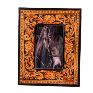 Classic Country Hand Tooled Photo Frame