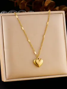 Metal Heart Sequin Pendant Necklace, Unique Women's Daily Jewelry, Lover Gift Necklace, Stylish and Elegant Accessory