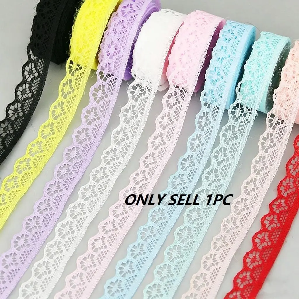 Floral Trim Fabric Ribbon Lace Set, 18m Roll, Versatile, Ideal for Crafts and Home Decoration, Sewing Accessories, Perfect for DIY Projects, Tablecloths, Curtains