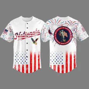 Baseball Team 4th Of July No Kings In America Jersey
