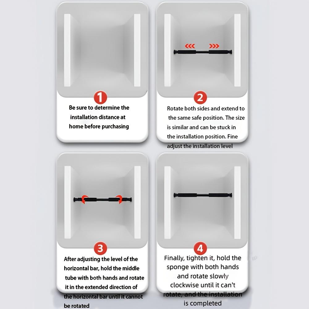 Adjustable Door Frame-mounted Pull-up Bars, Indoor Wall-mounted Bar Fitness Equipment, No Drilling Required, Perfect for Strength Training and Bodyweight Workouts, The Perfect Gift for Halloween, Thanksgiving, Black Friday or Birthday