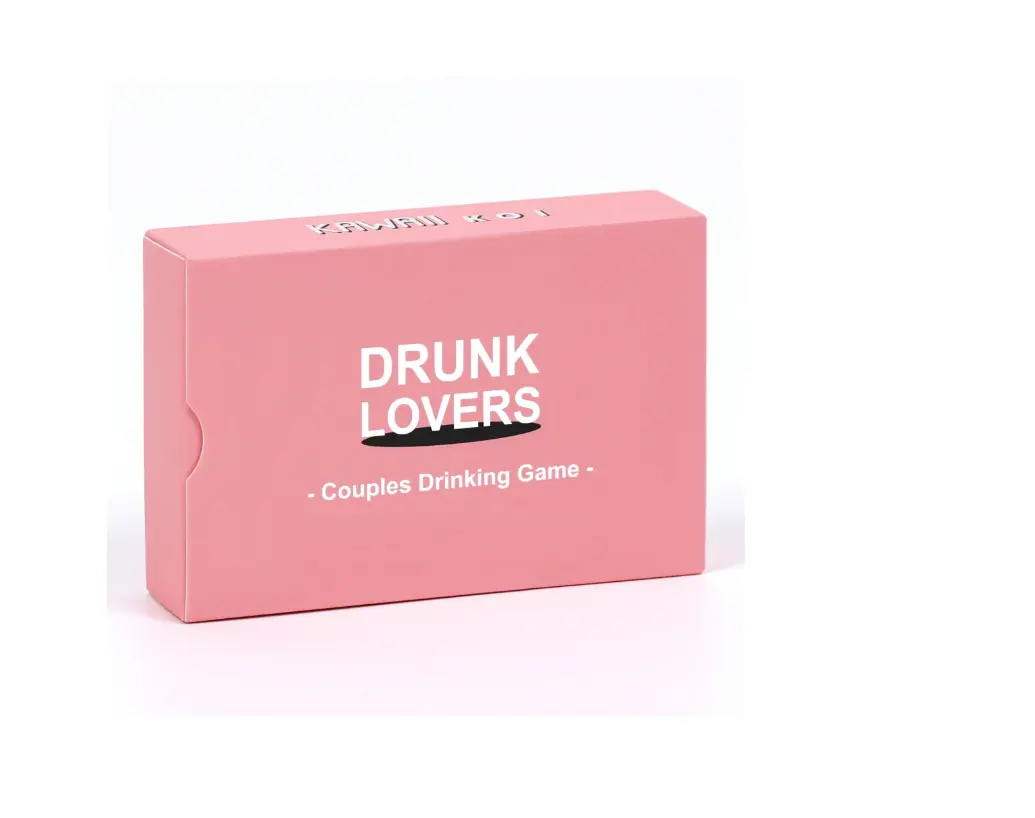 DRUNK LOVERS Couple Drinking Game For Date Night, Perfect Anniversary Valentine's Day 21st Birthday Gift With 54 Cards, Couple Party Cards
